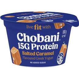 Chobani 15G Protein Greek Yogurt Salted Caramel 160g