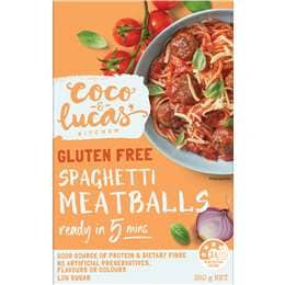 Coco & Lucas' Gluten Free Spaghetti Meatballs 350g