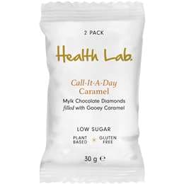 Health Lab Mylk Chocolate Gooey Caramel Filled Diamonds 2 pack