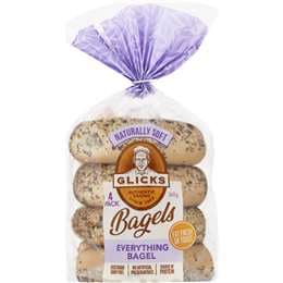 Glicks Everything Bagels 4 pack