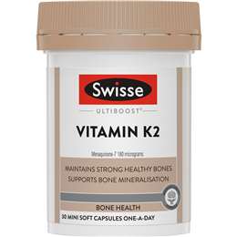 Swisse Ultiboost Vitamin K2 Capsules 30 pack