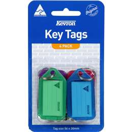 Kevron Accessories Key Tags 4 pack