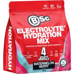 BSc Electrolyte+ Hydration Mix Watermelon Berry 120g