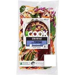 Woolworths COOK Stir Fry Kit With Teriyaki Sauce Sachet 400g