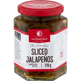 Sandhurst Chillies Jalapeno Medium Hot 270g