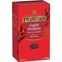 Twinings English Breakfast Loose Leaf Tea 125g