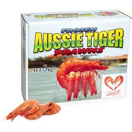 Frozen Cooked Large Tiger Prawn Carton 3kg