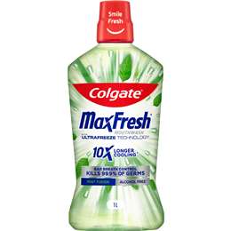 Colgate Max Fresh Mouthwash Mint Fusion 1L