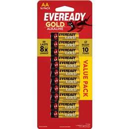 Eveready Gold AA Alkaline Batteries 16 pack