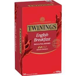 Twinings English Breakfast Tea Bags 50 pack