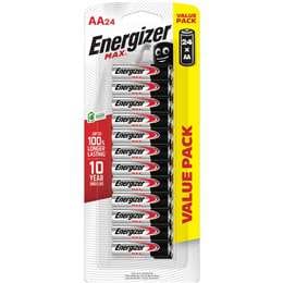 Energizer Max AA Alkaline Batteries 24 pack