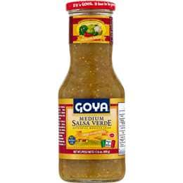 Goya Medium Salsa Verde Tangy Green 499g
