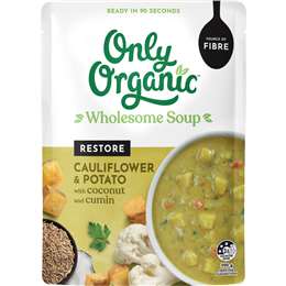 Only Organic Restore Wholesome Soup Cauli Potato Coconut & Cumin 320g