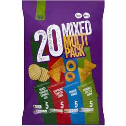 Woolworths Mixed Chips Variety 20 pack