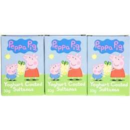 Peppa Pig Sultanas Yoghurt Coated 30g x 6 pack