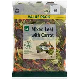 Woolworths Mixed Leaf With Carrot 300g