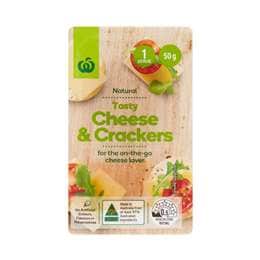 Woolworths Natural Tasty Cheese & Crackers 50g