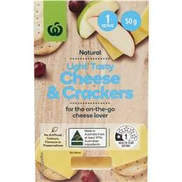 Woolworths Cheese & Crackers Light Tasty 50g