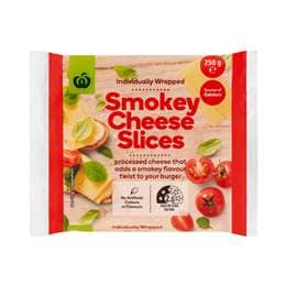 Woolworths Processed Cheese Slices Smokey 250g