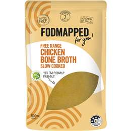 Fodmapped For You Free Range Chicken Bone Broth 500mL