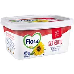 Flora Margarine Spread Salt Reduced 500g