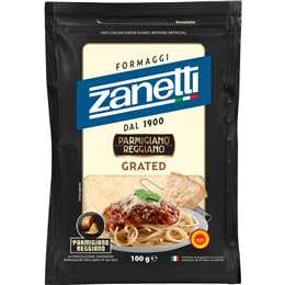 Zanetti Parmigiano Reggiano Grated 100g