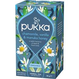 Pukka Chamomile Vanilla & Manuka Honey Herbal Tea Sachets 20 pack