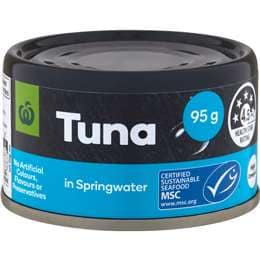 Woolworths Tuna In Springwater 95g