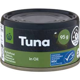 Woolworths Tuna In Oil 95g