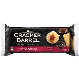Cracker Barrel Vintage Cheddar Cheese Block Extra Sharp 250g