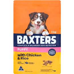 Baxter's Dry Dog Food Puppy Chicken & Rice 3kg