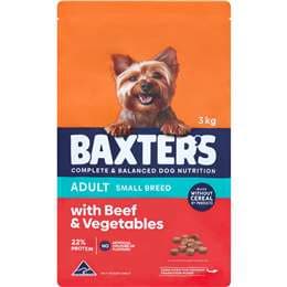 Baxter's Dry Dog Food Small Breed Beef & Vegetables 3kg