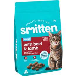 Smitten Dry Cat Food Beef Lamb & Vegetables 1kg
