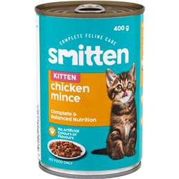Smitten Kitten Wet Cat Food Chicken Mince 400g