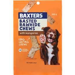 Baxter's Dog Treats Basted Rawhide Chews Real Kangaroo 100g