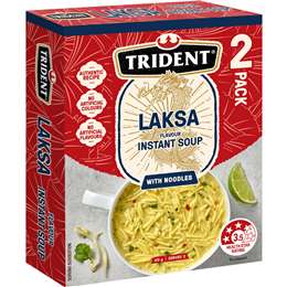 Trident Laska Instant Soup With Noodles 60g 2 pack