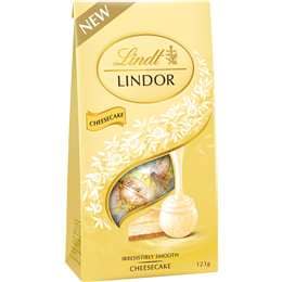 Lindt Lindor Cheesecake Chocolate Bag 123g
