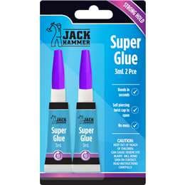Jack Hammer Super Glue 3mL x 2 pack