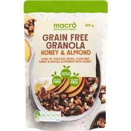 Macro Grain Free Granola Honey Almond 300g