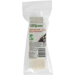 Armada Evergreen Sugarcane Pulp Spoons 20 pack