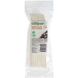 Armada Evergreen Sugarcane Pulp Forks 20 pack