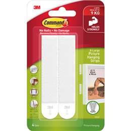 3M Command X-Large Picture Hanging Strips 4 pack