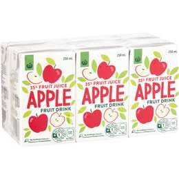 Woolworths Apple Fruit Drink Poppers 250mL x 6 pack