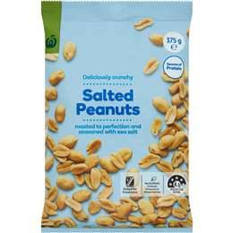 Woolworths Salted Peanuts 375g