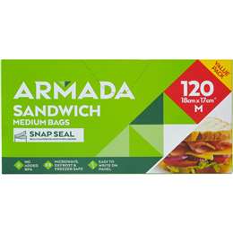 Armada Resealable Sandwich Bags 120 pack