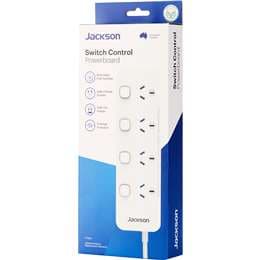 Jackson 4 Outlet Individually Switched Powerboard With 1 Metre Lead each