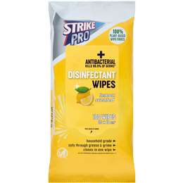 Strike Pro Disinfectant Wipes Lemon 100 pack