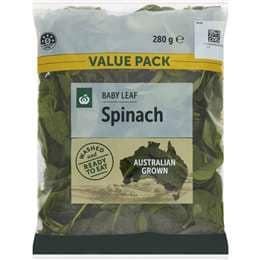 Woolworths Baby Leaf Spinach 280g