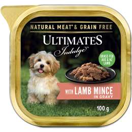 Ultimates Indulge Wet Dog Food Lamb Mince In Gravy 100g