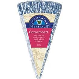 Tasmanian Heritage Camembert Cheese 80g